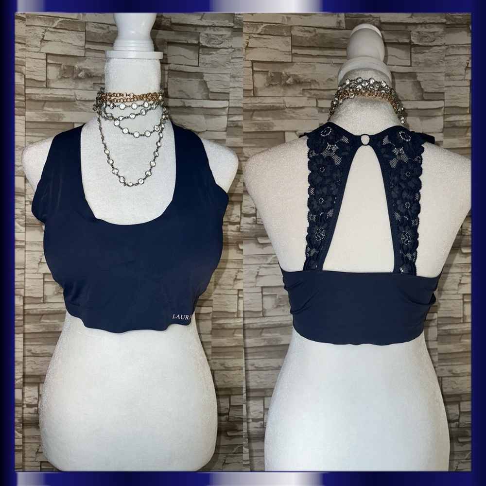LAURA ASHLEY Lace Sports bra bralette